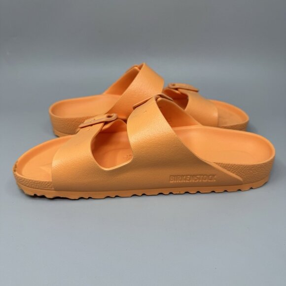 Birkenstock Women’s 7 Arizona EVA Double Strap Buckle Sandals Papaya - Picture 2 of 7